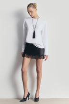 Oversized Longsleeve T Shirt - White